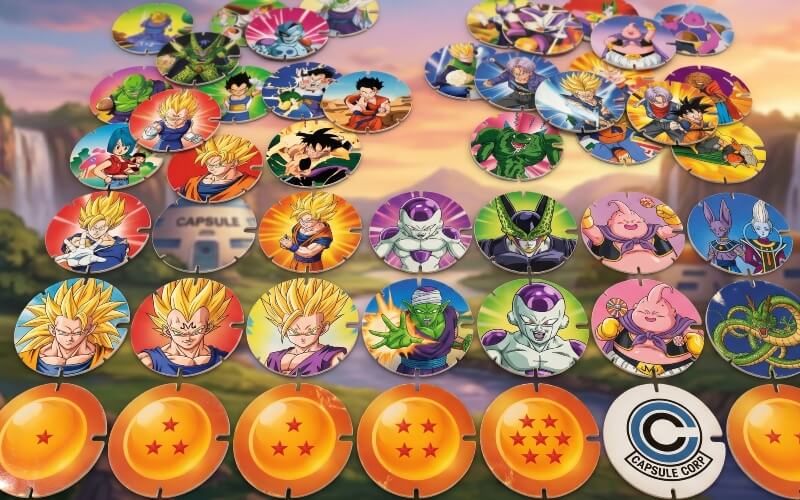 diferentes-tazos-dragon-ball