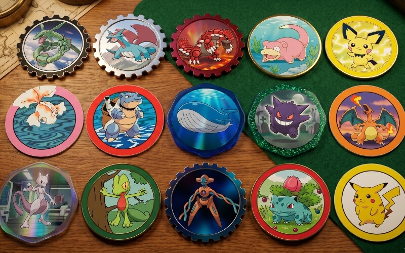 diferentes-tazos-pokemon-multiples-materiales