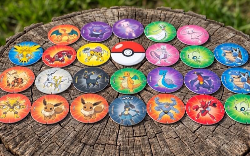 multiples-tazos-diferentes-pokemon