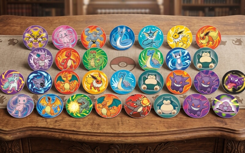 multiples-tazos-pokemon-attack