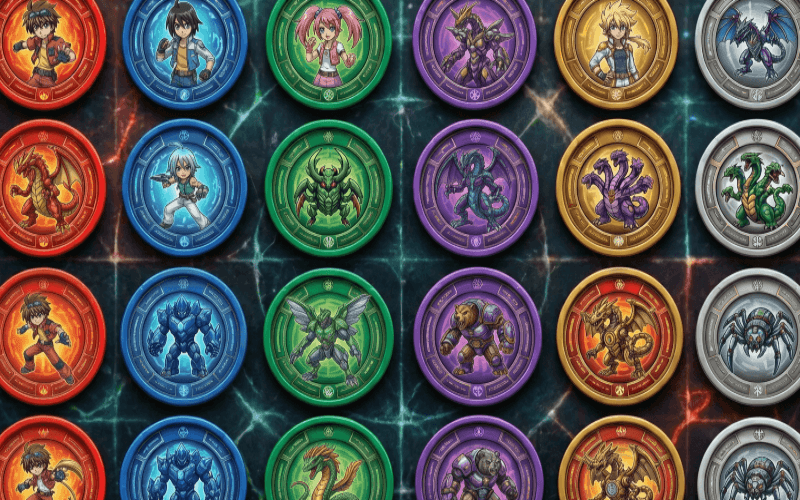 diferentes-tazos-de-bakugan