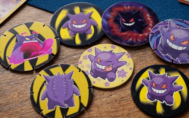multiples-tazos-gengar