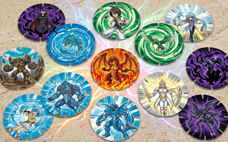 variedad-tazos-bakugan