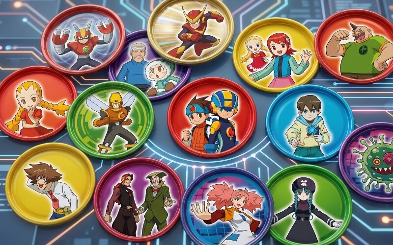diferentes-tazos-megaman