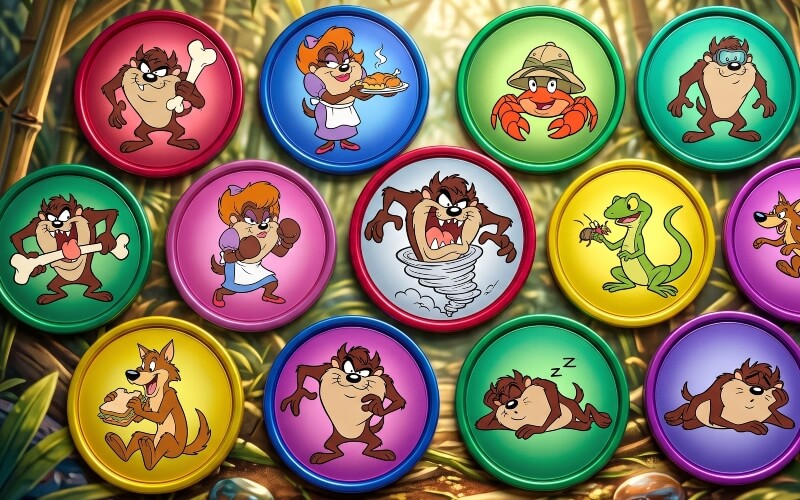 diferentes-tazos-taz-mania